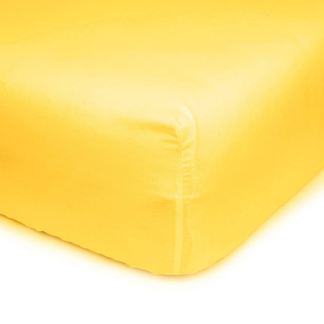 Sábana bajera ajustable lisa Celeste cama 90 cm - 90x190/200 cm, 100%  algodón.