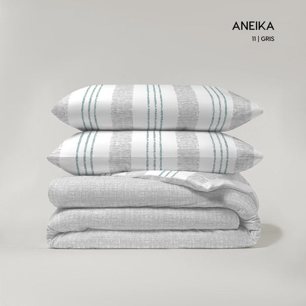 MYC HOME LINENS -  Juego de 3 piezas Funda Nórdica (Pol/Alg) M/Aneika