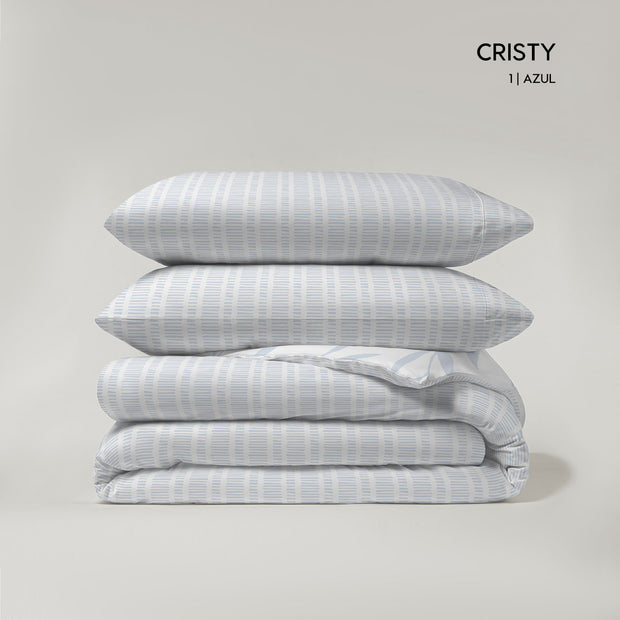 MYC HOME LINENS -  Juego de 3 piezas Funda Nórdica (Pol/Alg) M/Cristy