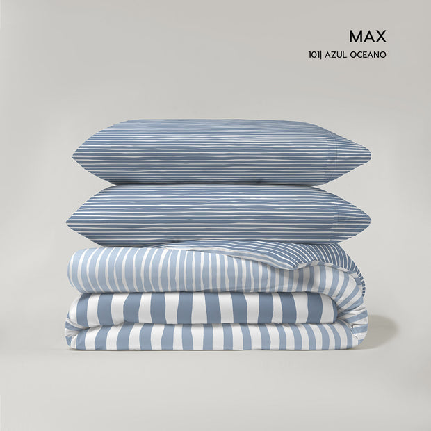 MYC HOME LINENS -  Juego de 3 piezas Funda Nórdica (Pol/Alg) M/ Max