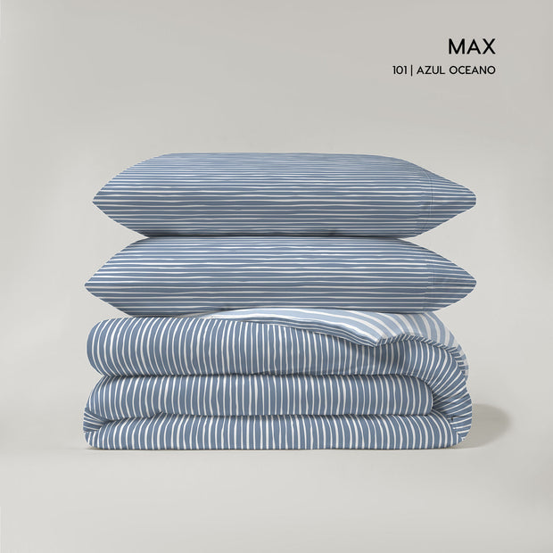 MYC HOME LINENS -  Juego de 3 piezas Funda Nórdica (Pol/Alg) M/ Max