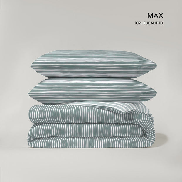 MYC HOME LINENS -  Juego de 3 piezas Funda Nórdica (Pol/Alg) M/ Max
