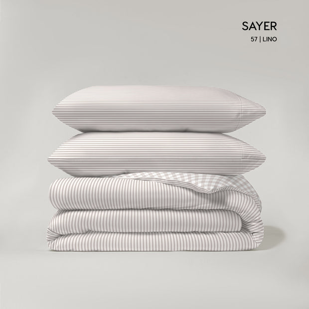 MYC HOME LINENS -  Juego de 3 piezas Funda Nórdica (Pol/Alg) -  M/Sayer