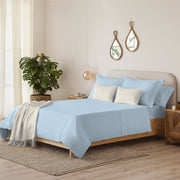 MYC HOME LINENS - Juego de sábanas lisas 3 piezas 50% poliéster 50% algodón